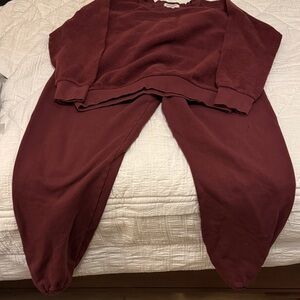 Perfect White Tee Sweatsuit, large